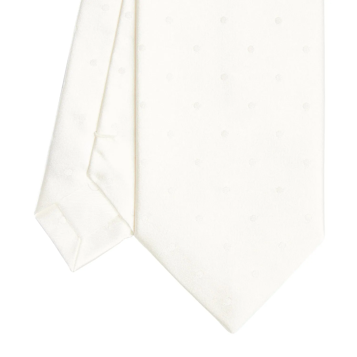 WHITE CEREMONIAL SILK SATIN TIE