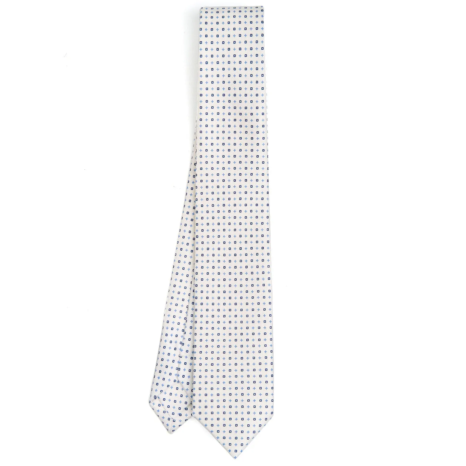 WHITE SARTORIAL 7 CM SILK TIE