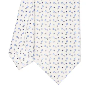 WHITE SARTORIAL 7 CM SILK TIE