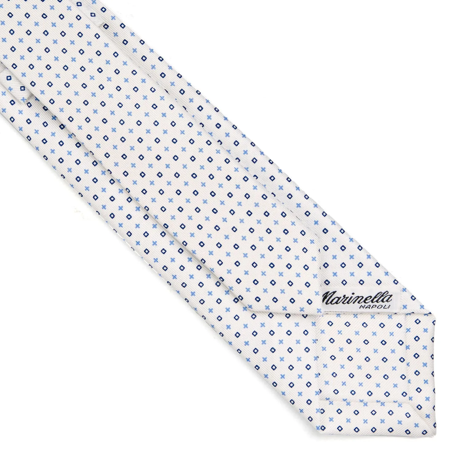 WHITE SARTORIAL 7 CM SILK TIE