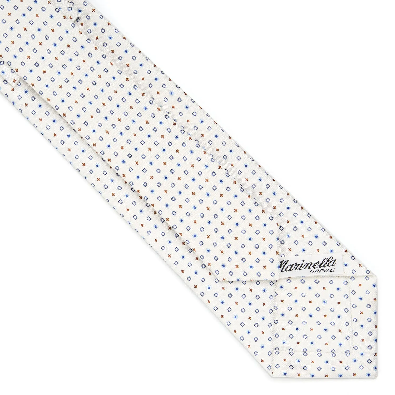 WHITE SARTORIAL 7 CM SILK TIE