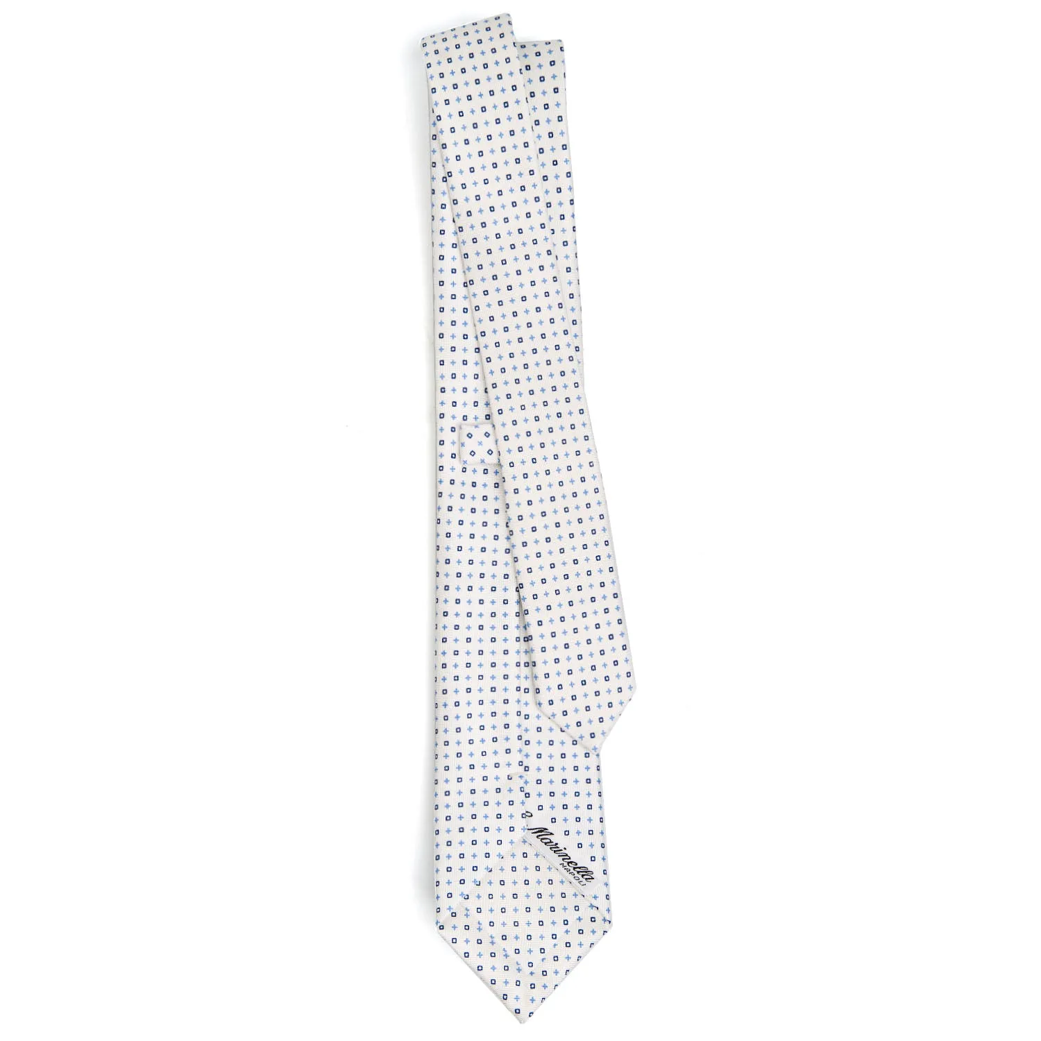WHITE SARTORIAL 7 CM SILK TIE