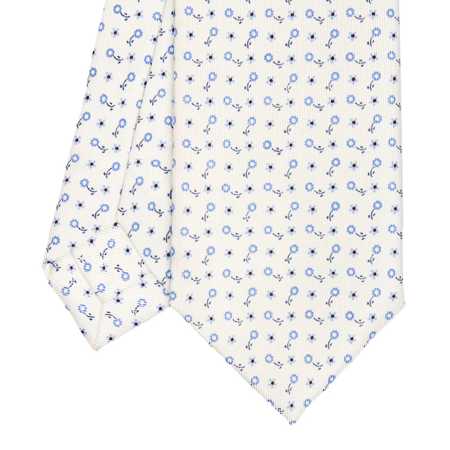 WHITE SARTORIAL 7 CM SILK TIE