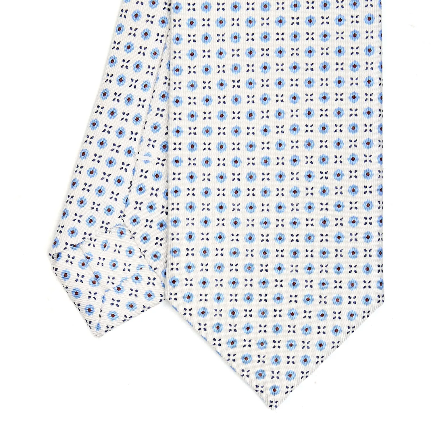 WHITE SARTORIAL 7 CM SILK TIE
