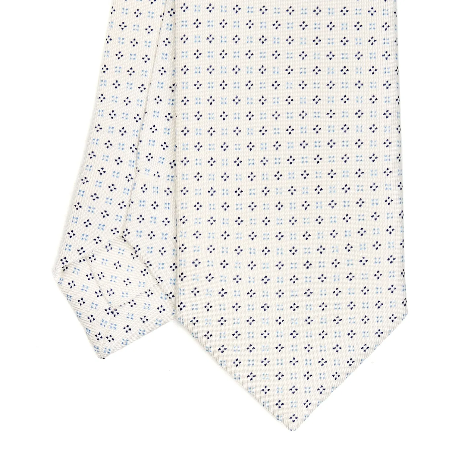 WHITE SARTORIAL 7 CM SILK TIE