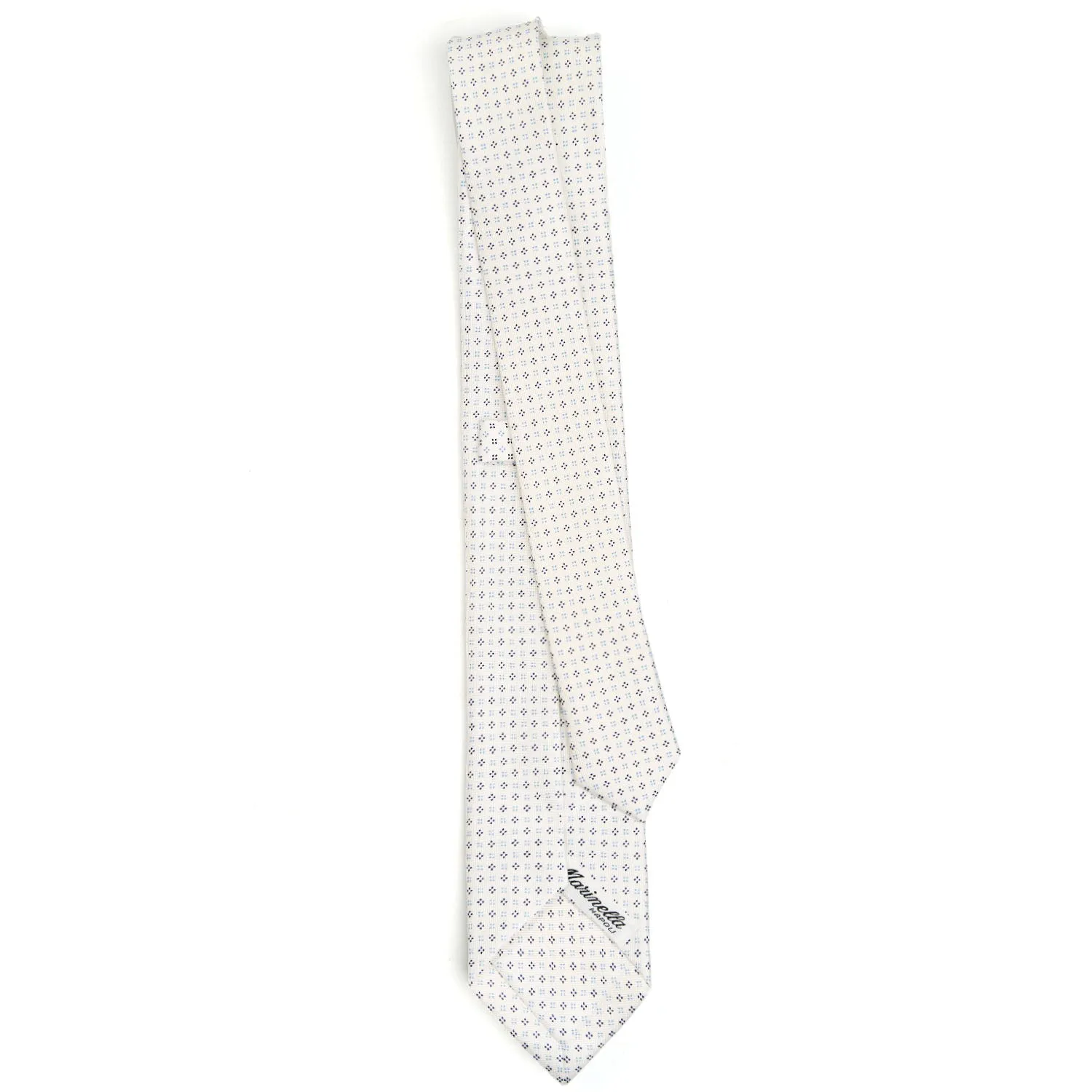 WHITE SARTORIAL 7 CM SILK TIE