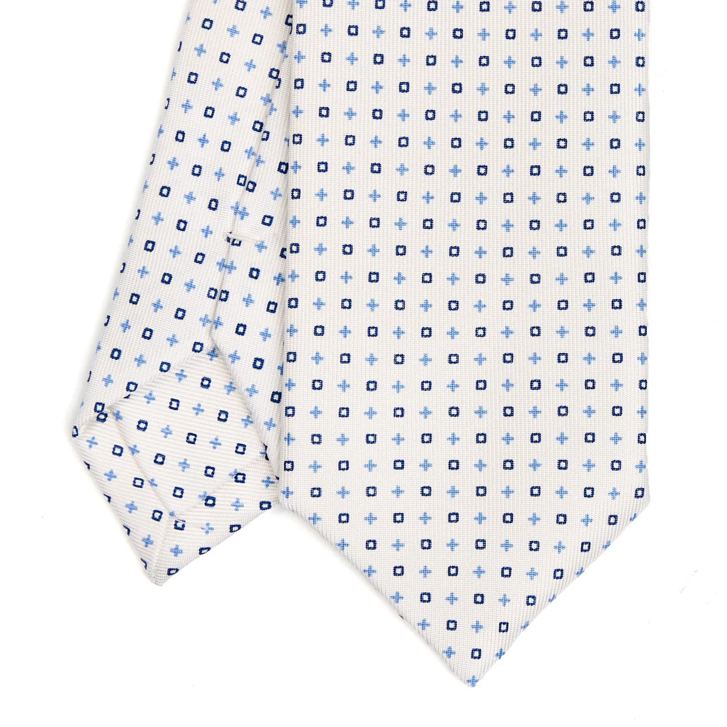 WHITE SARTORIAL 7 CM SILK TIE