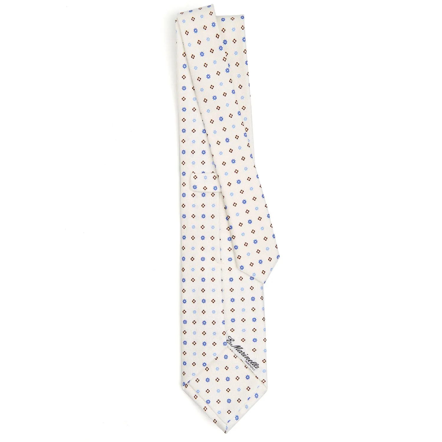 WHITE SARTORIAL CLASSIC SILK TIE