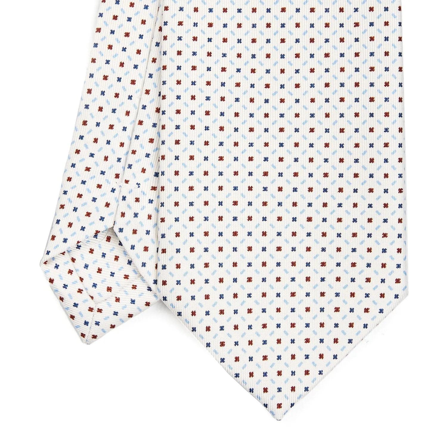 WHITE SARTORIAL CLASSIC SILK TIE
