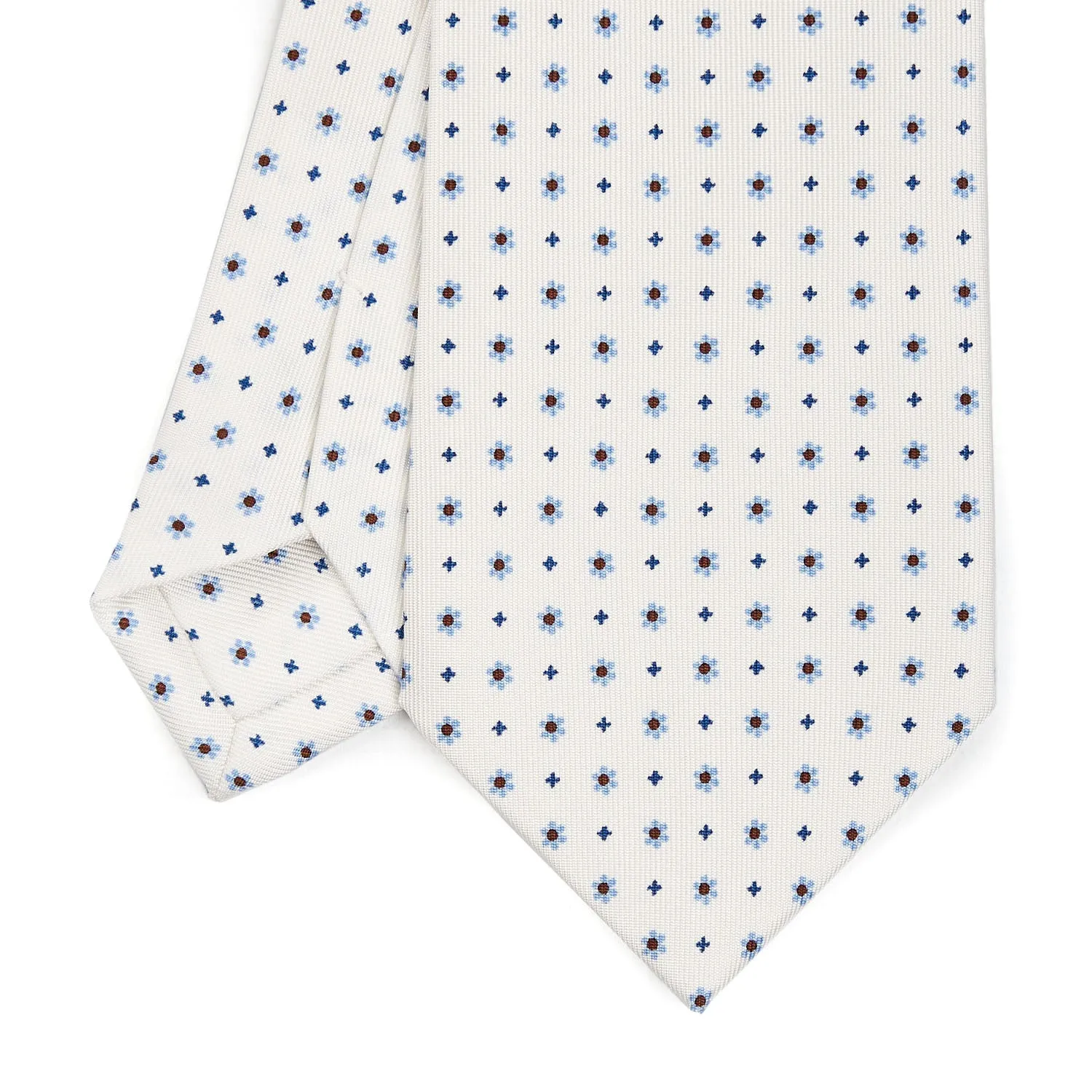 WHITE SARTORIAL CLASSIC SILK TIE