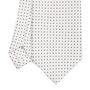 WHITE SARTORIAL CLASSIC SILK TIE