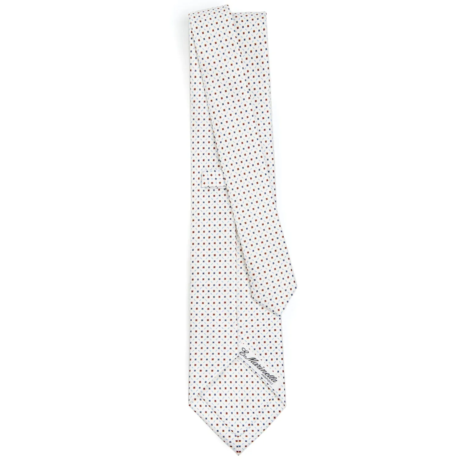WHITE SARTORIAL CLASSIC SILK TIE