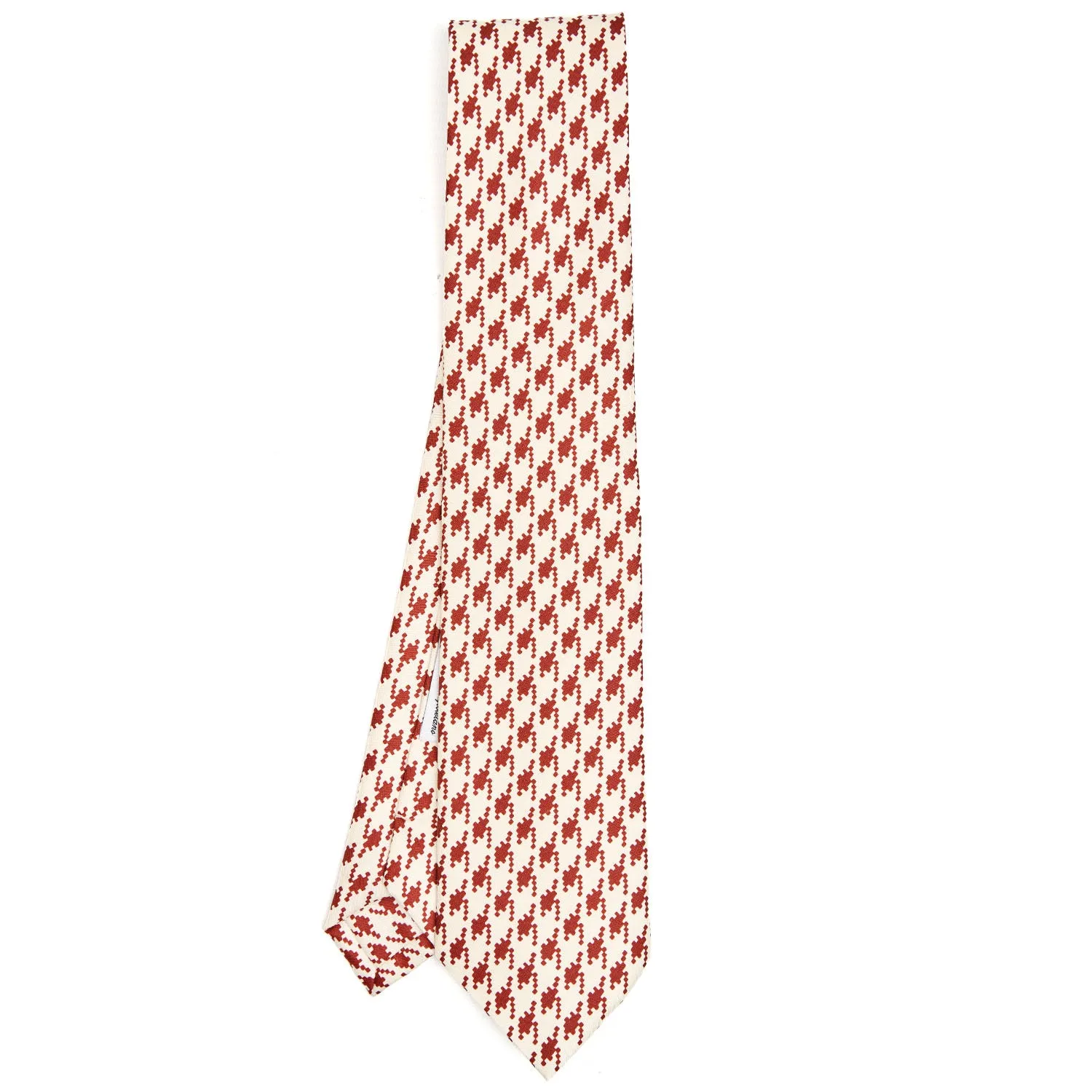 WHITE SILK TIE
