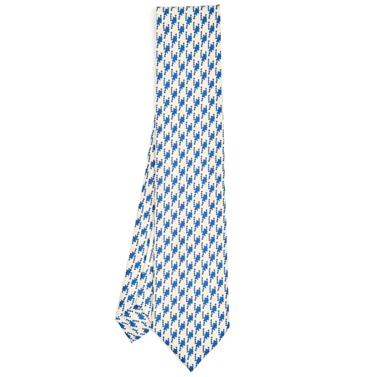 WHITE SILK TIE