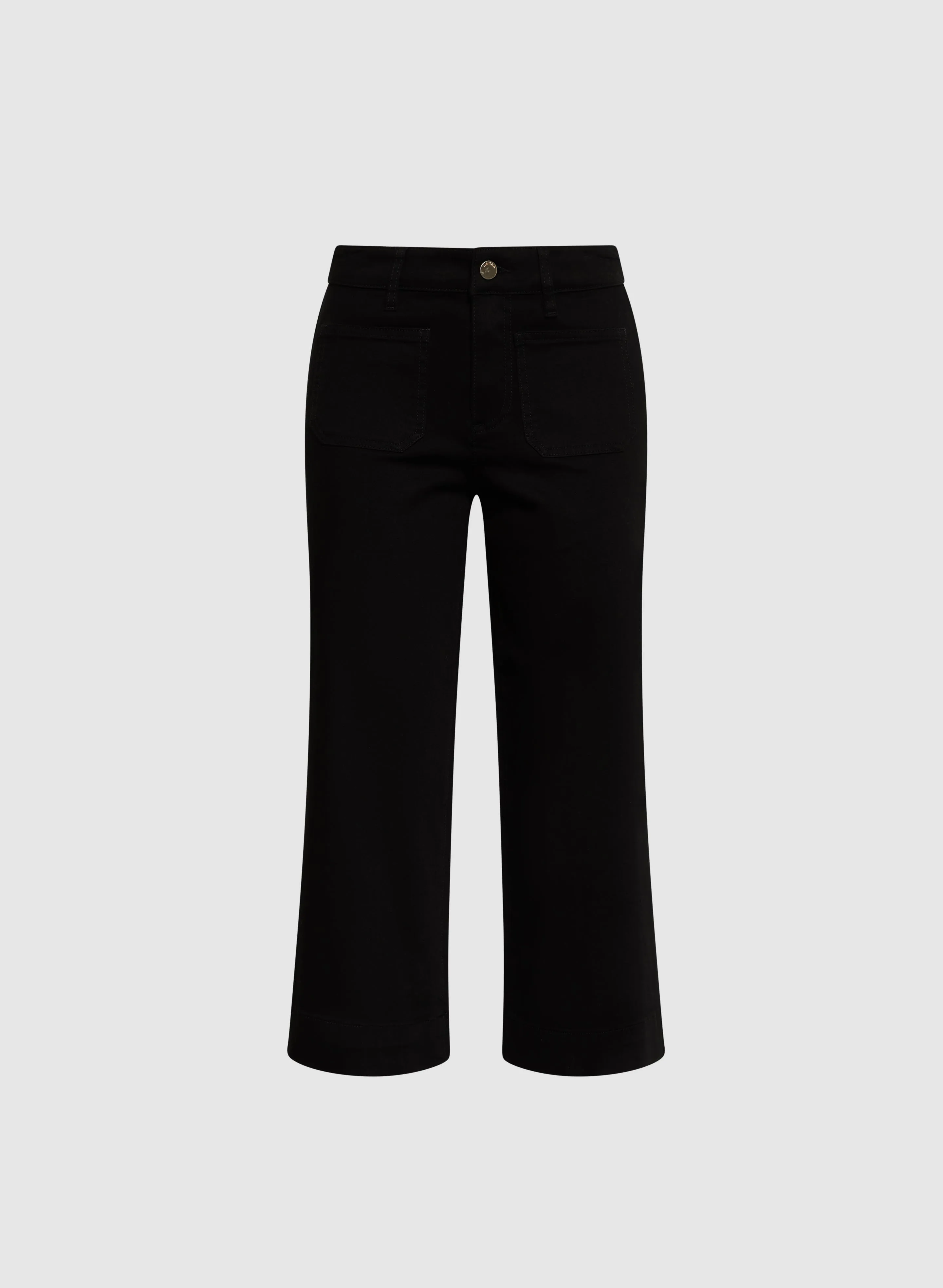 Wide-Leg Cropped Jeans