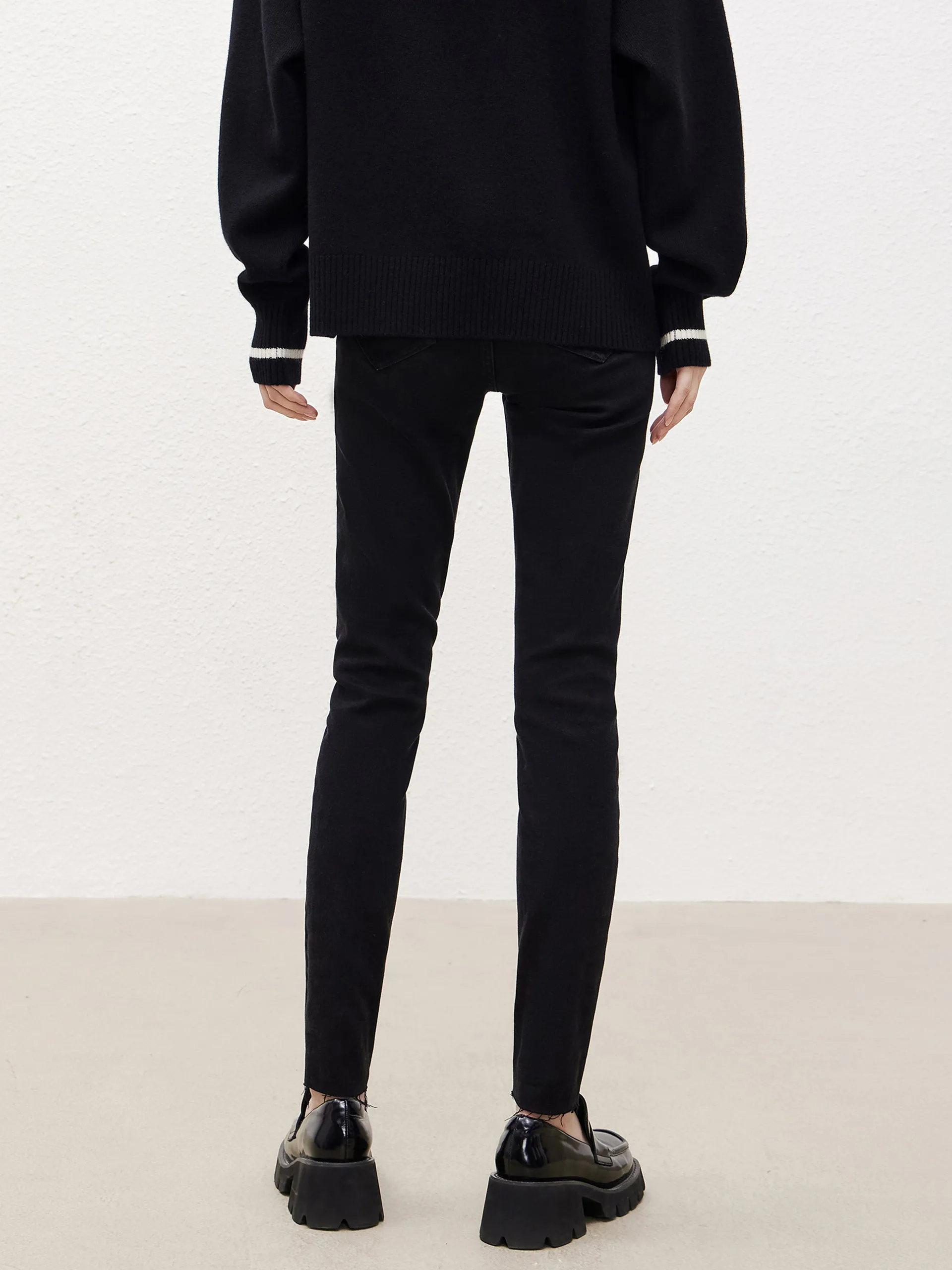 Wide Waistband Jeans in Skinny