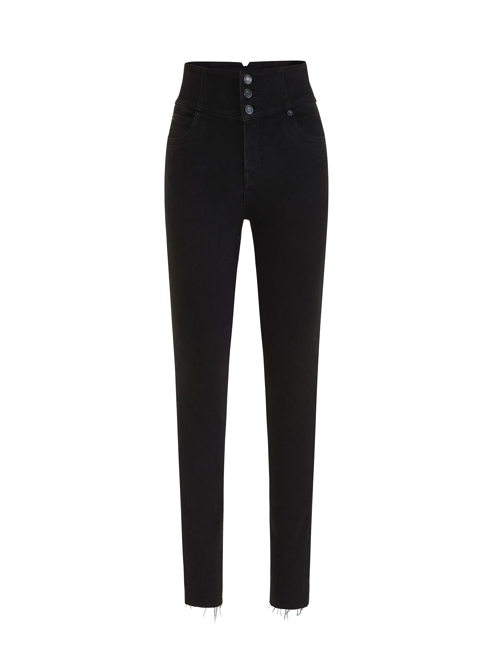 Wide Waistband Jeans in Skinny