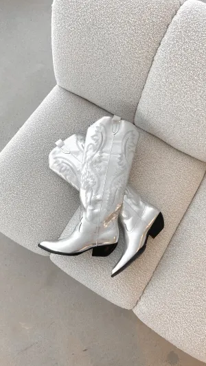 Wilden Boots - Silver Metallic
