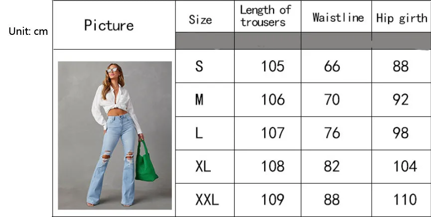 Women’s Fashion Wide-Leg High Waist Jeans