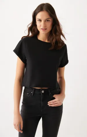 WOMEN'S SHORT SLEEVE T-SHIRT IN BLACK