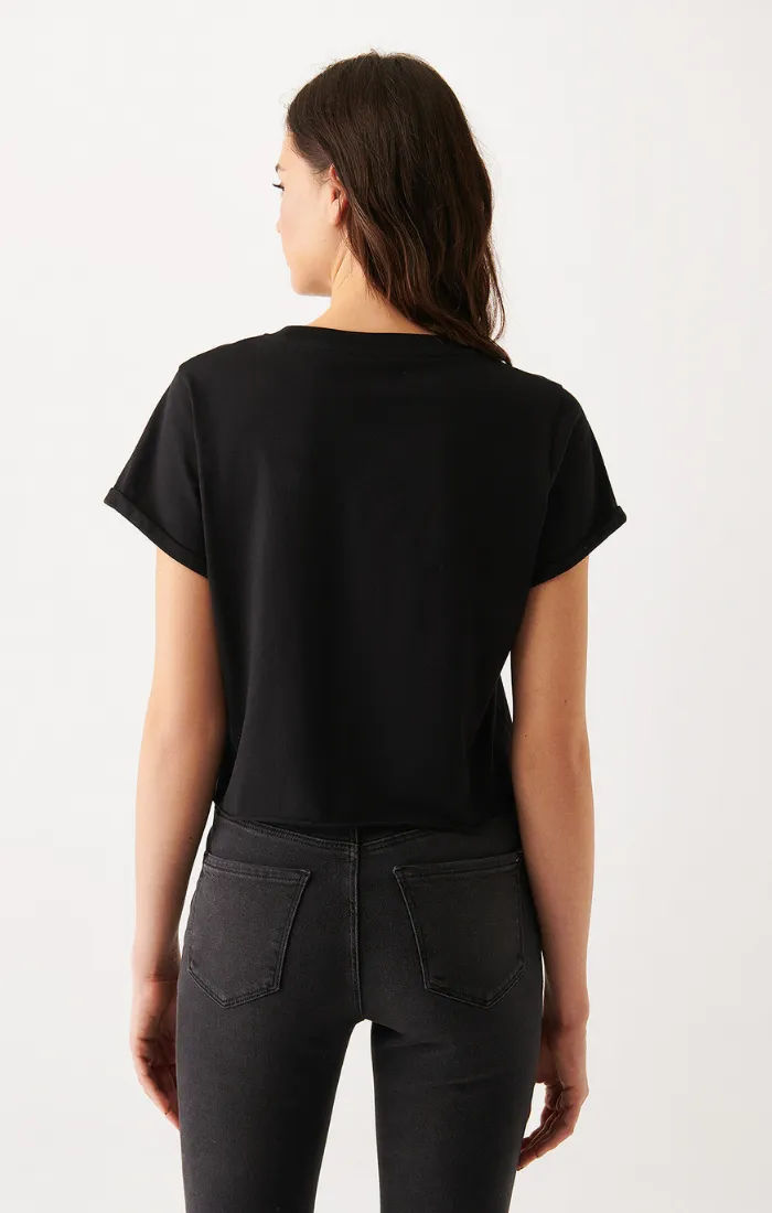 WOMEN'S SHORT SLEEVE T-SHIRT IN BLACK