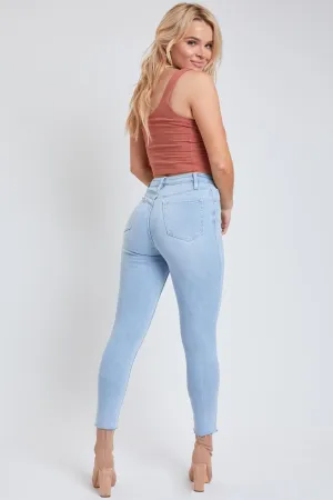 Women's Vintage Dream Exposed Button Skinny Jeans-Sale