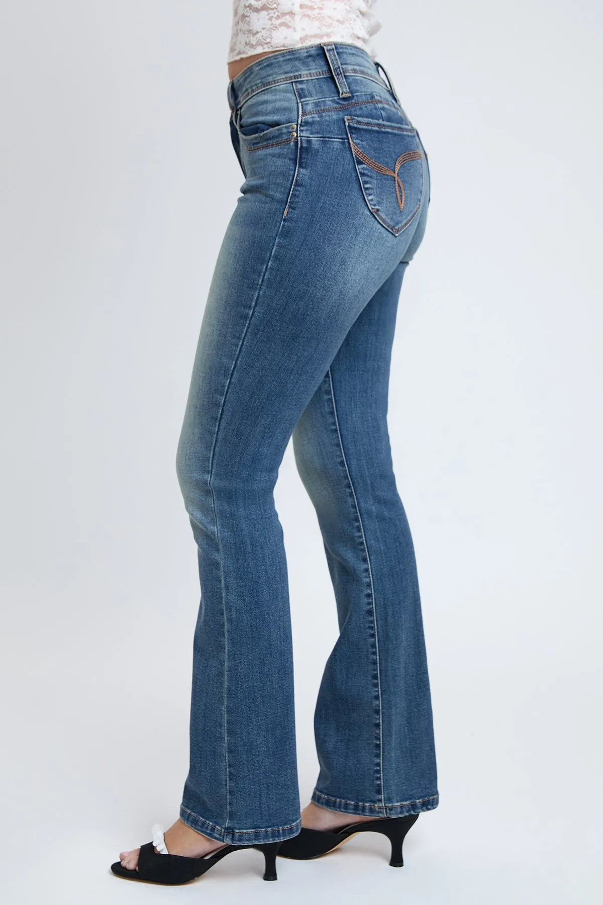 Women's WannaBettaButt Mid Rise Bootcut Jeans