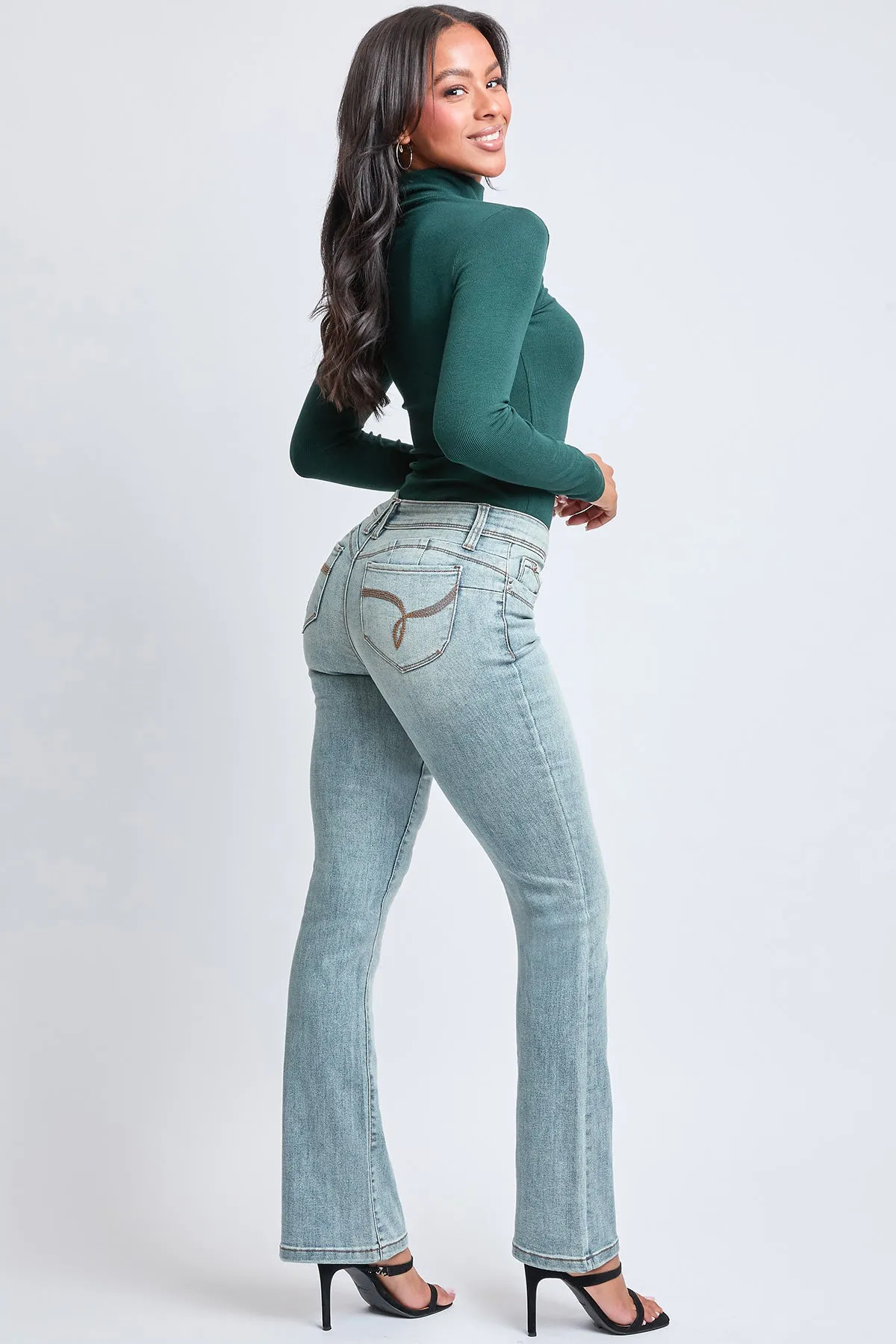 Women's WannaBettaButt Mid Rise Bootcut Jeans