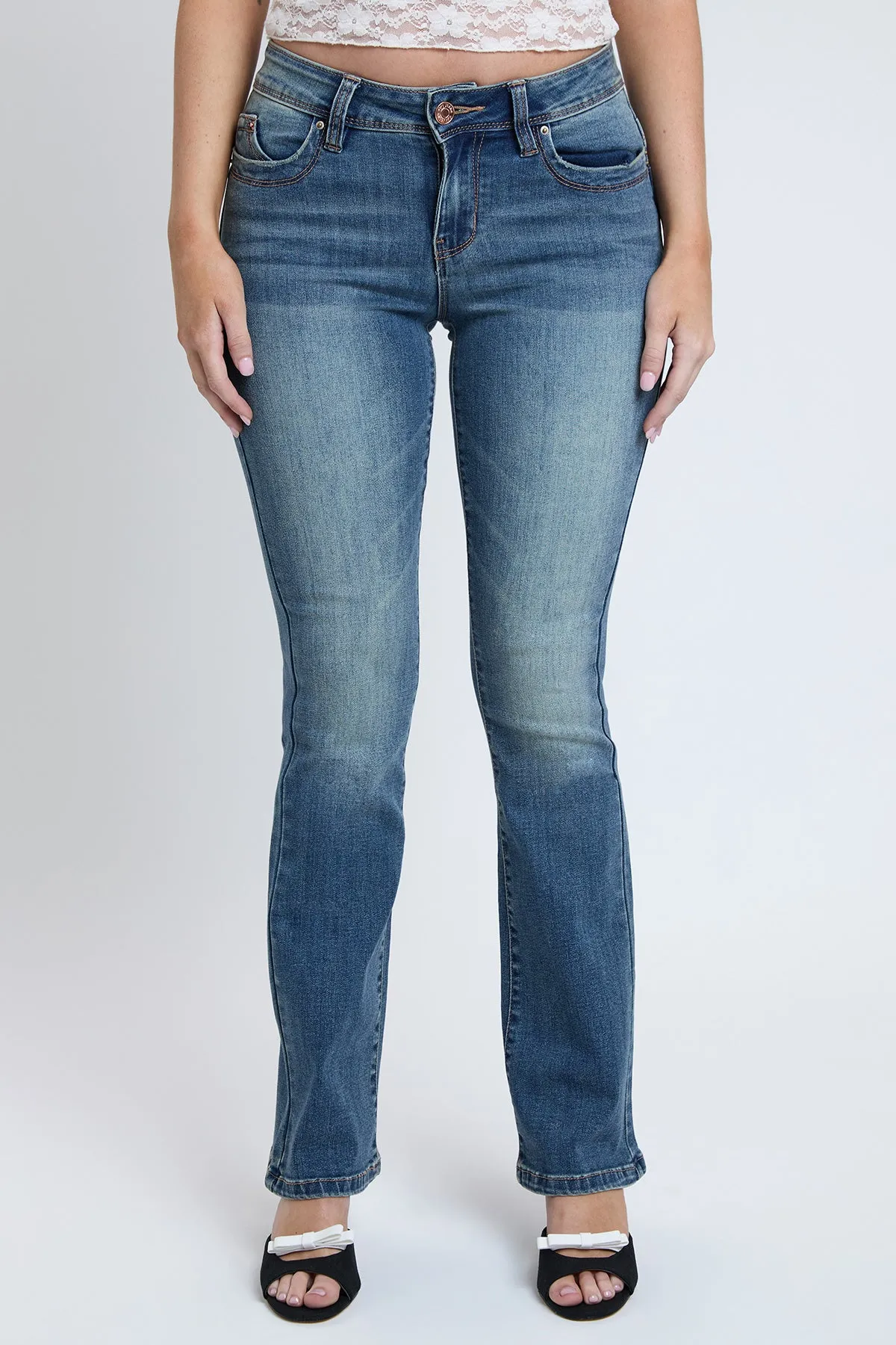 Women's WannaBettaButt Mid Rise Bootcut Jeans