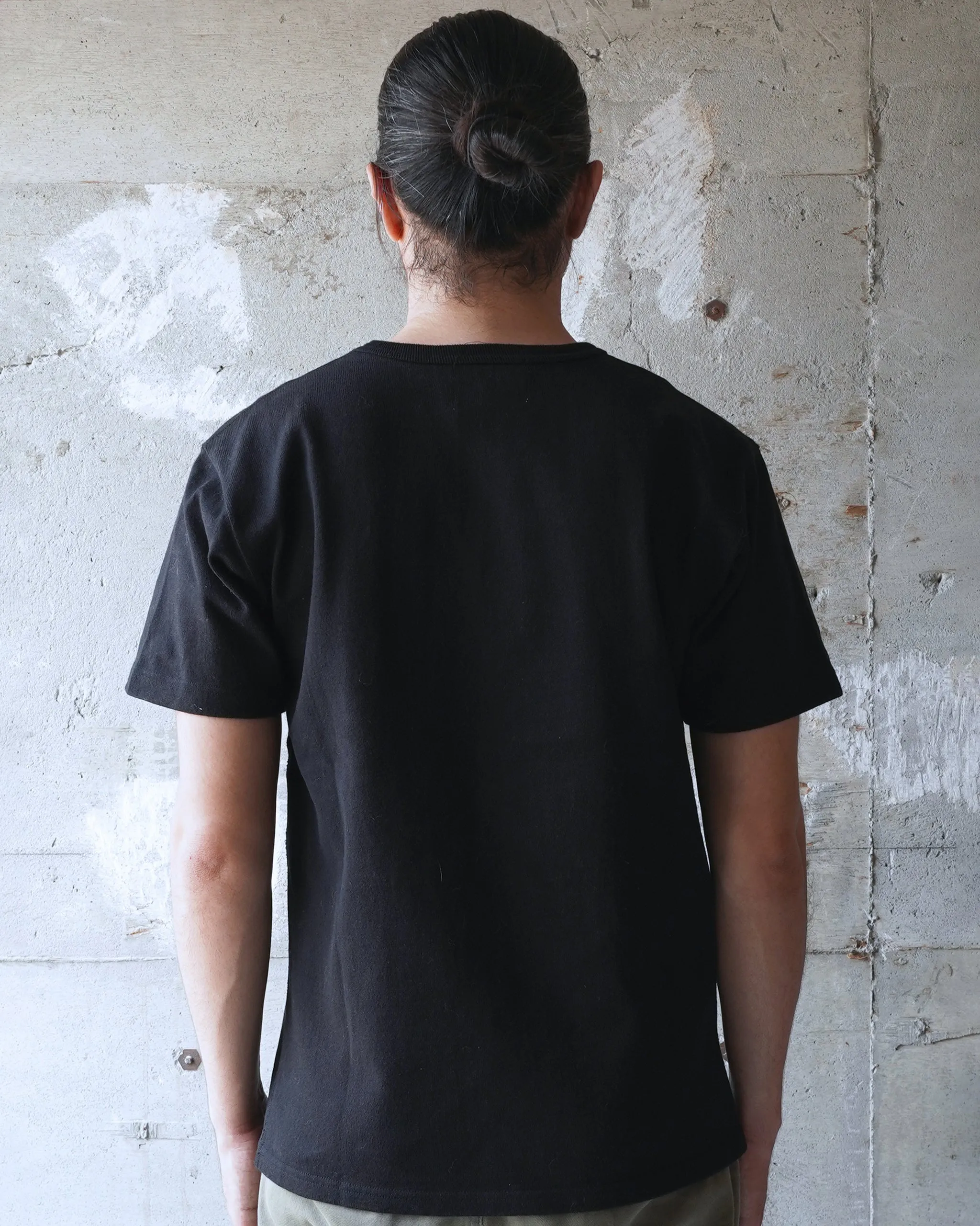 Wonder Looper 409gsm Double Heavyweight T Shirt - Black