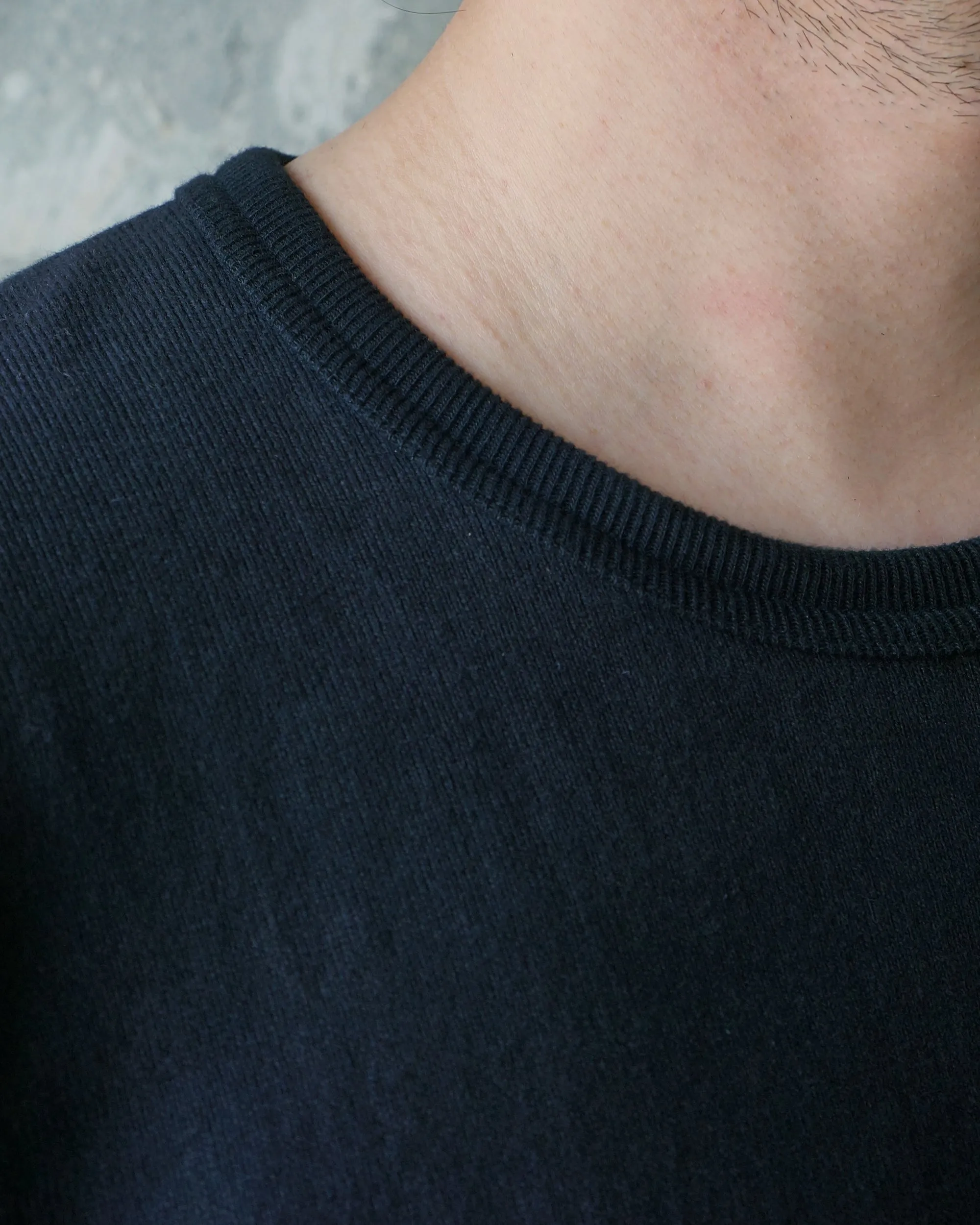 Wonder Looper 409gsm Double Heavyweight T Shirt - Black