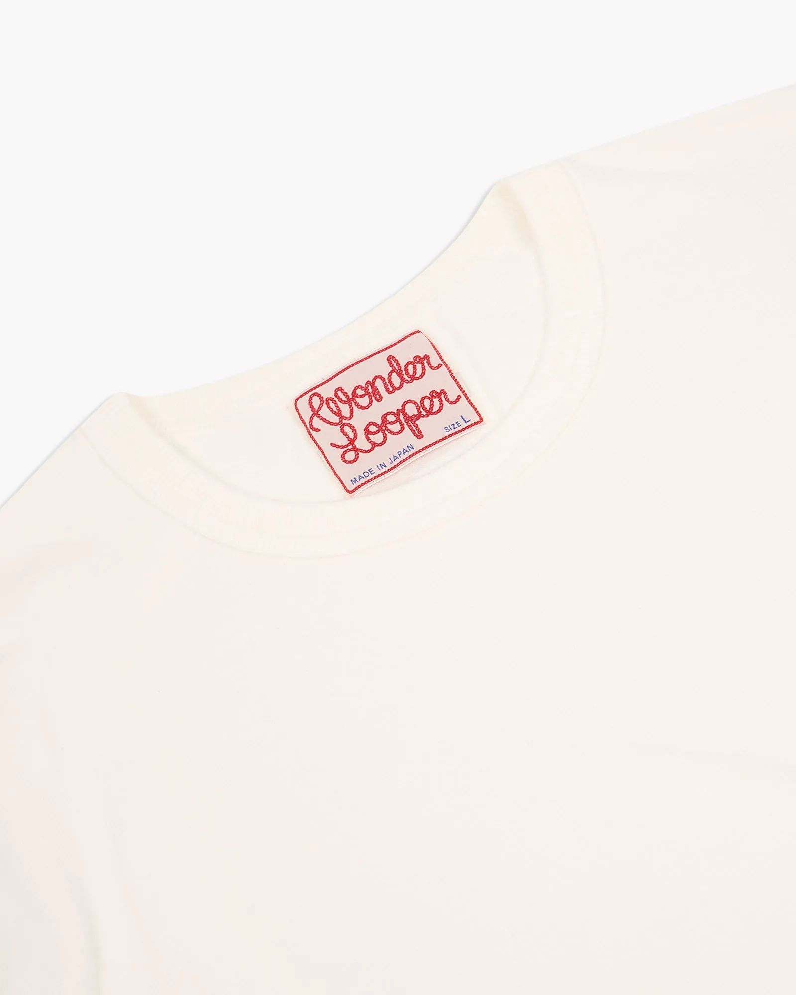 Wonder Looper 409gsm Double Heavyweight T Shirt - White
