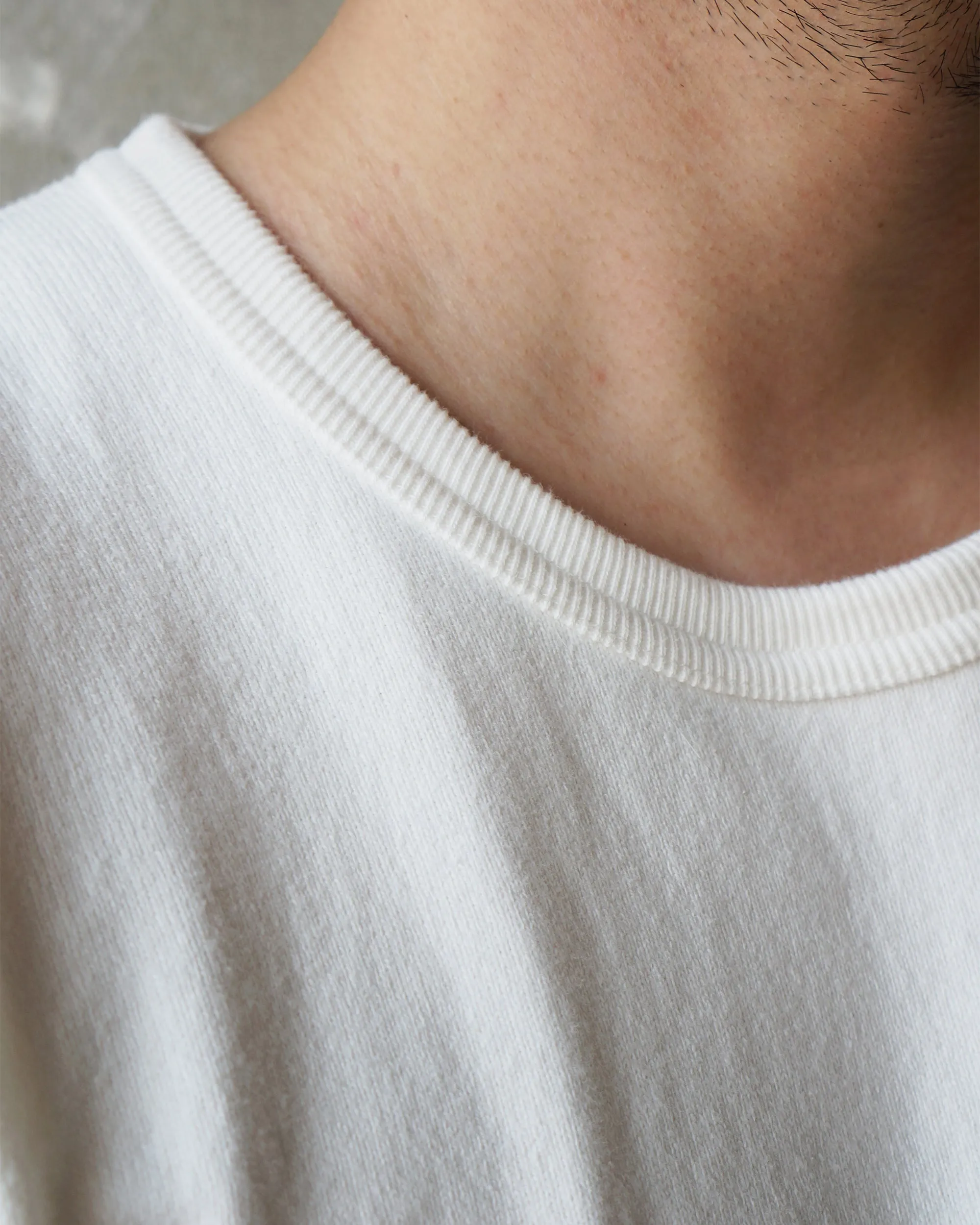 Wonder Looper 409gsm Double Heavyweight T Shirt - White