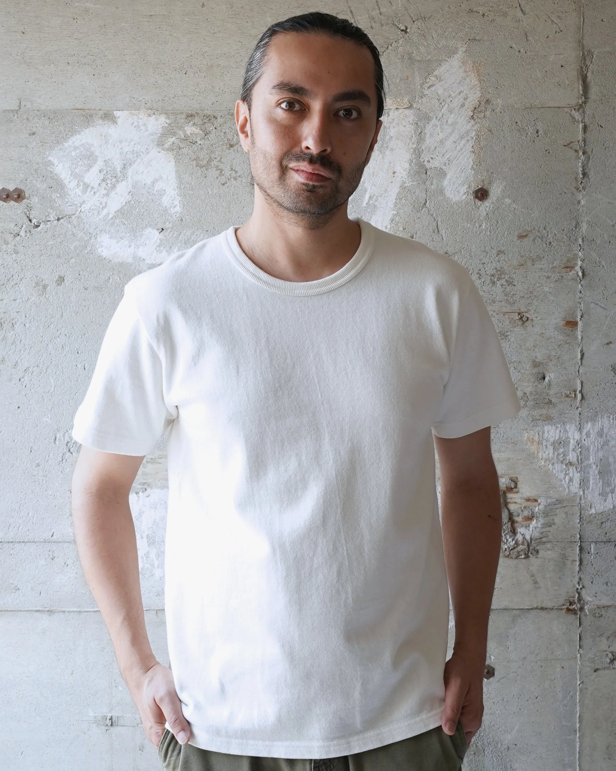 Wonder Looper 409gsm Double Heavyweight T Shirt - White