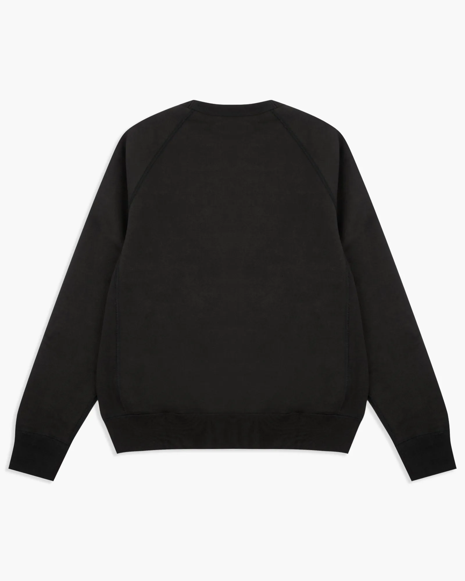 Wonder Looper 876gsm Double Heavyweight French Terry Pullover Crew Neck - Sumi Black
