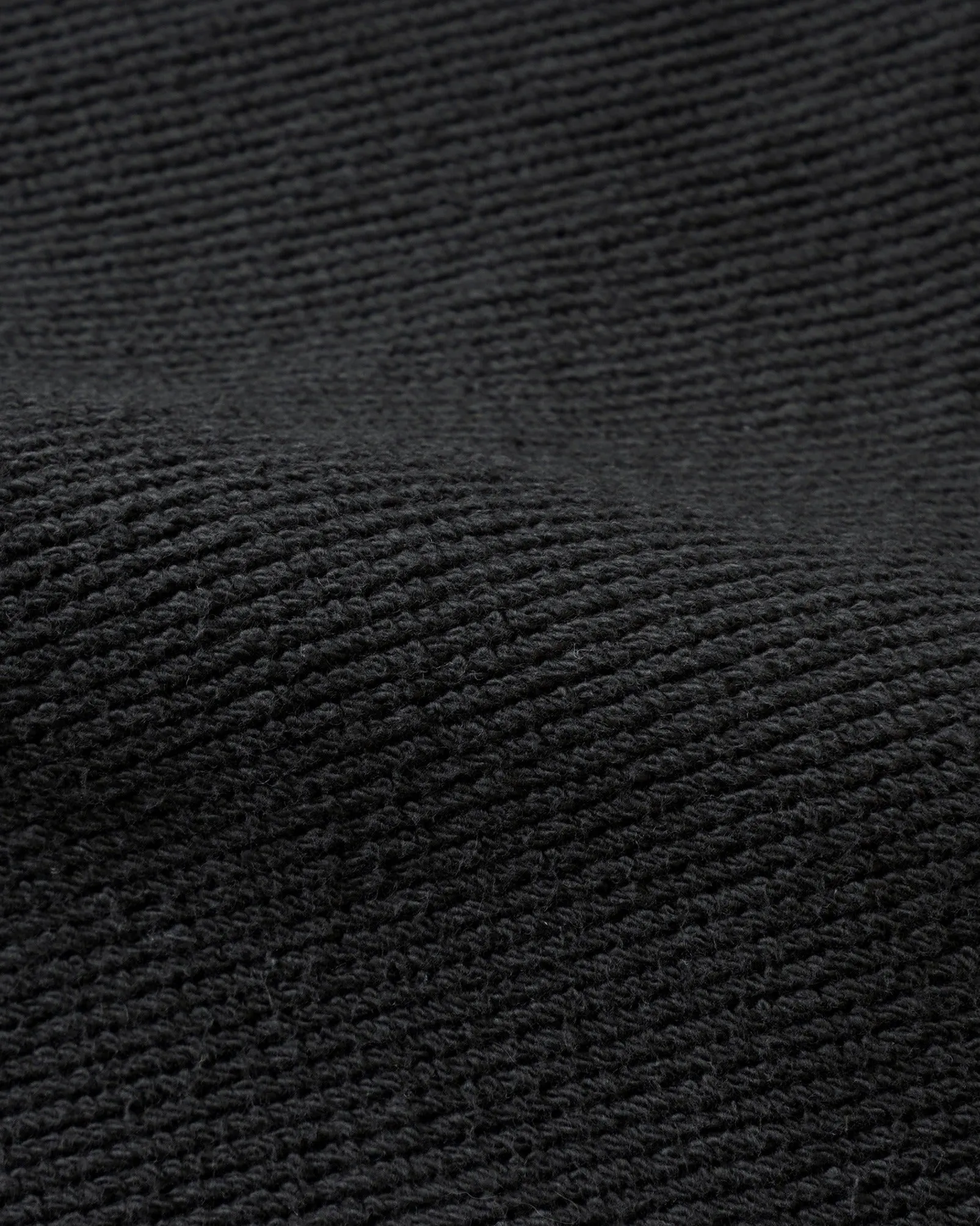 Wonder Looper 876gsm Double Heavyweight French Terry Pullover Crew Neck - Sumi Black