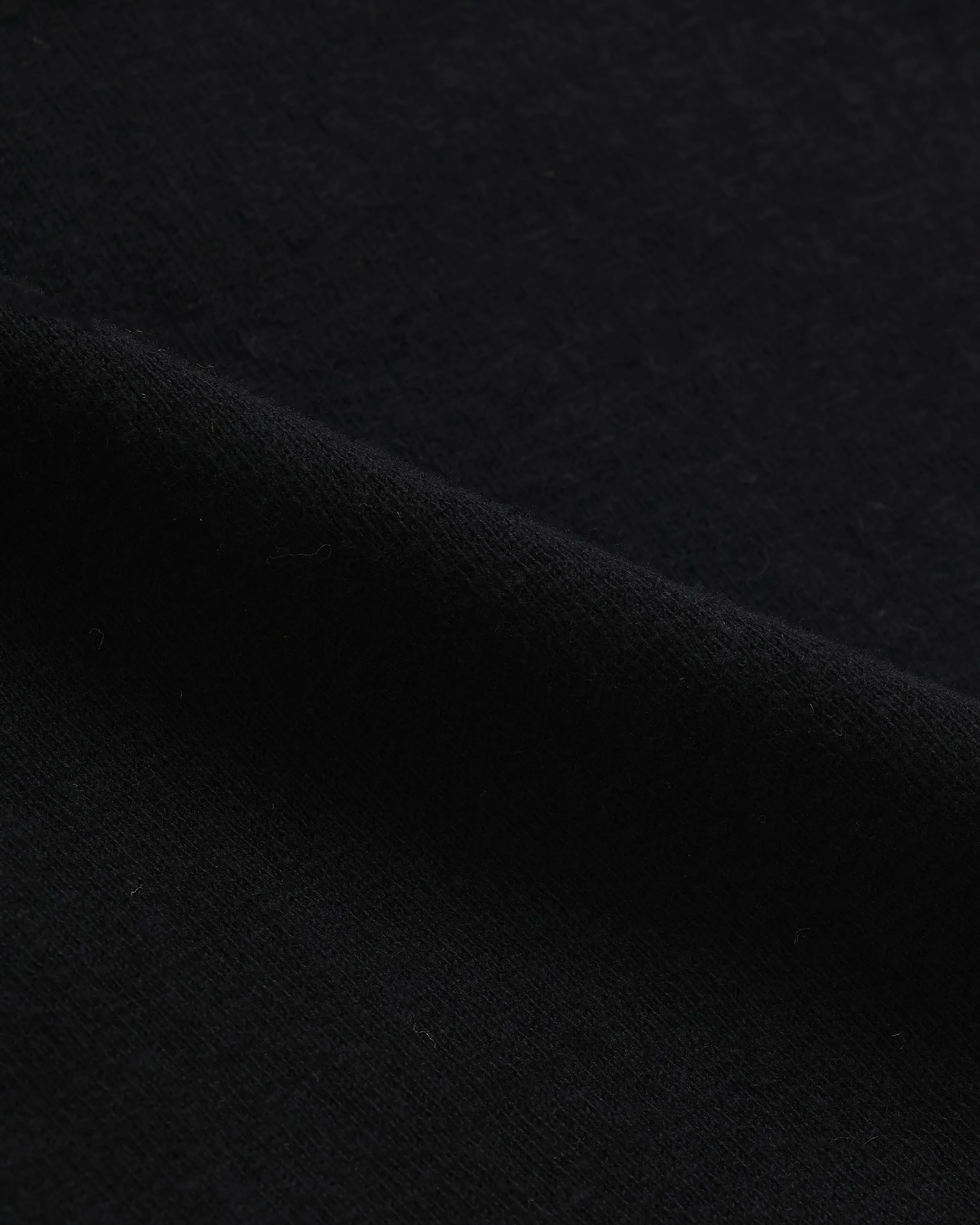 Wonder Looper ELS Recycled Cotton Slub T Shirt - Black