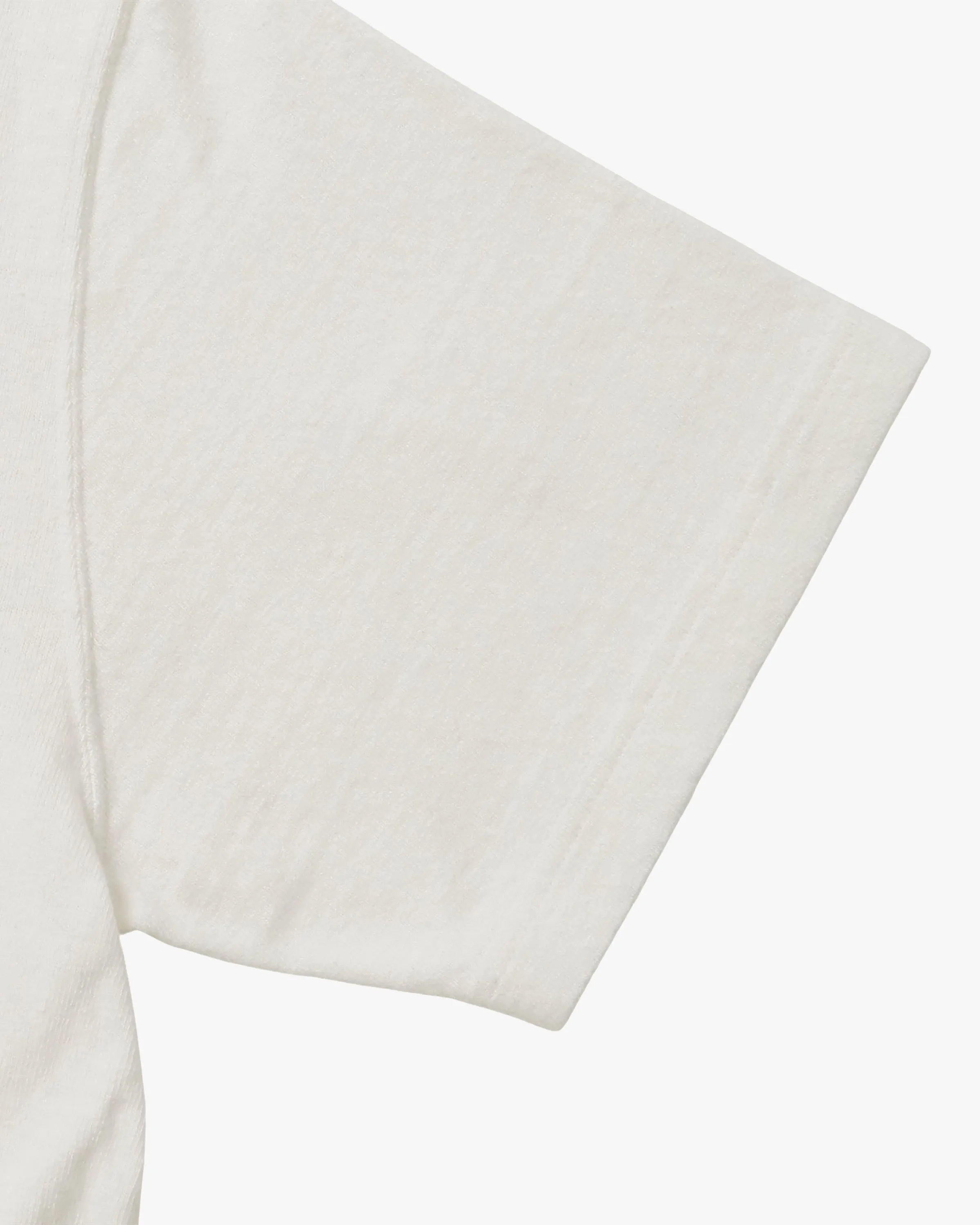 Wonder Looper ELS Recycled Cotton Slub T Shirt - White
