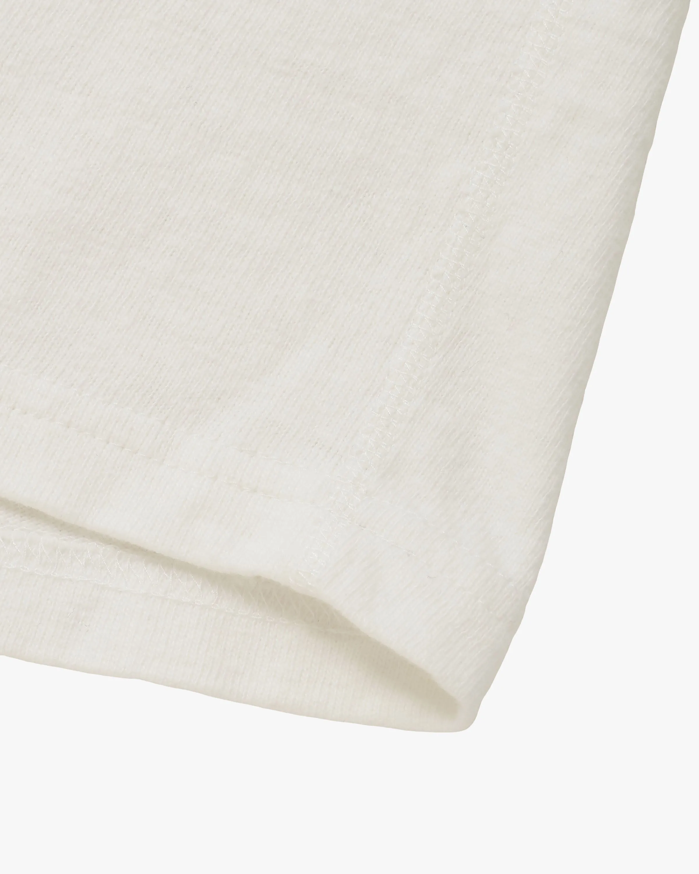 Wonder Looper ELS Recycled Cotton Slub T Shirt - White