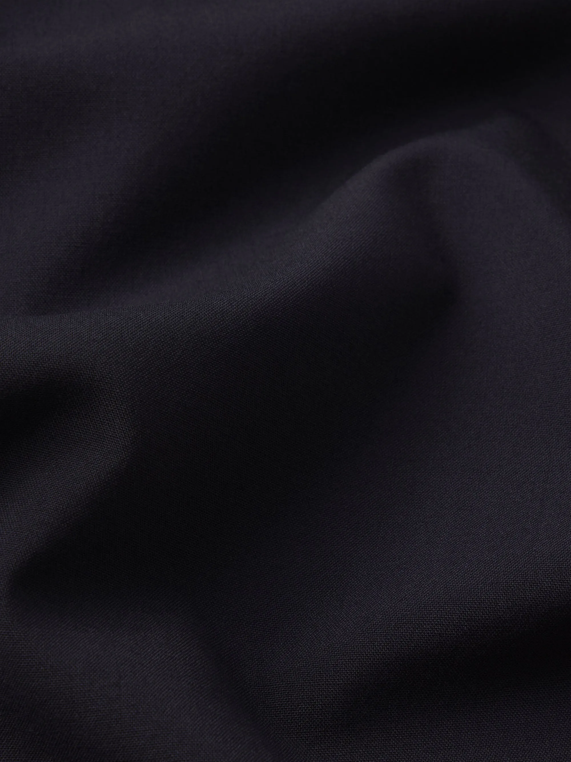 Wool Easy Trousers -- Dark Navy
