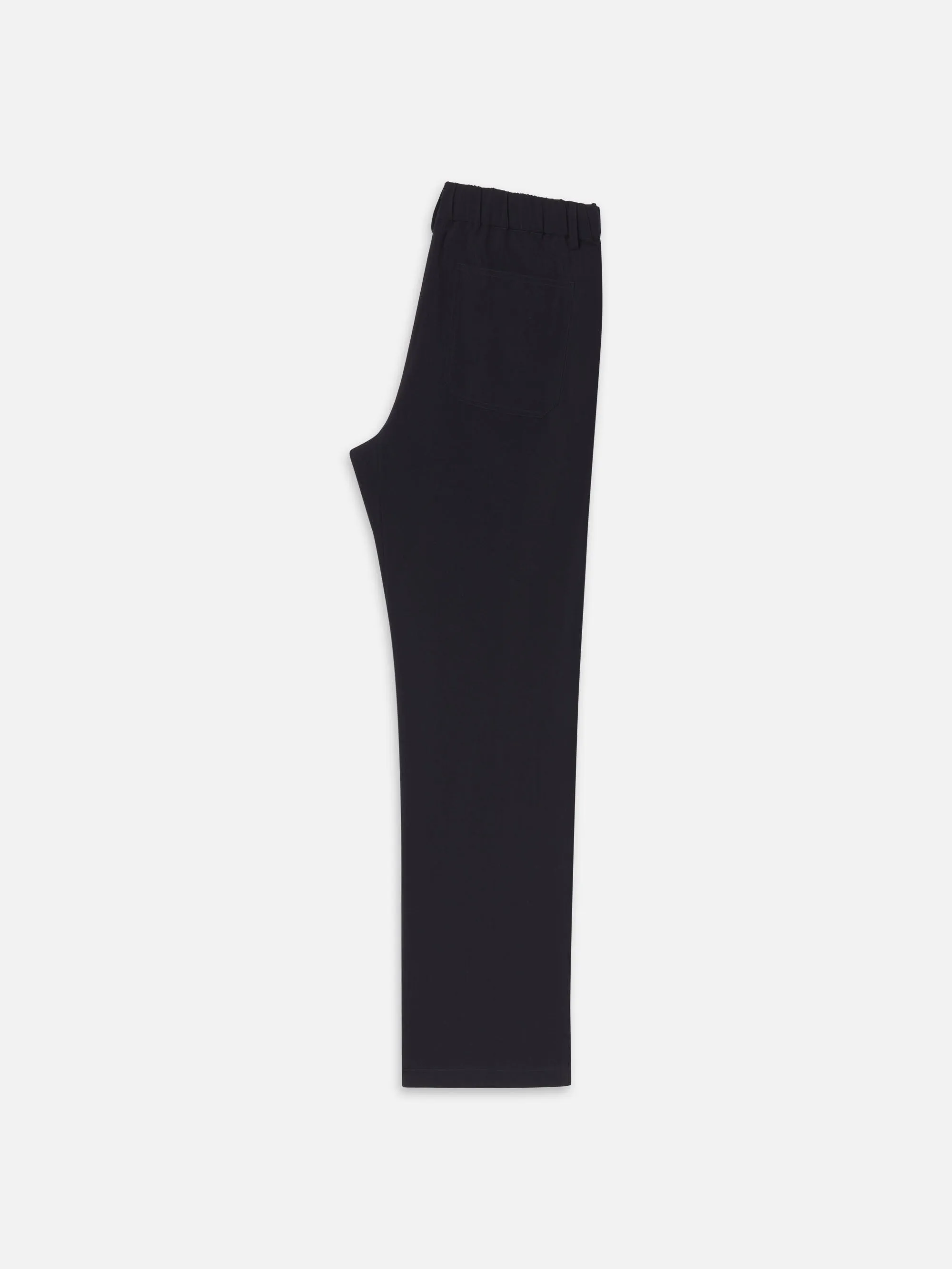 Wool Easy Trousers -- Dark Navy