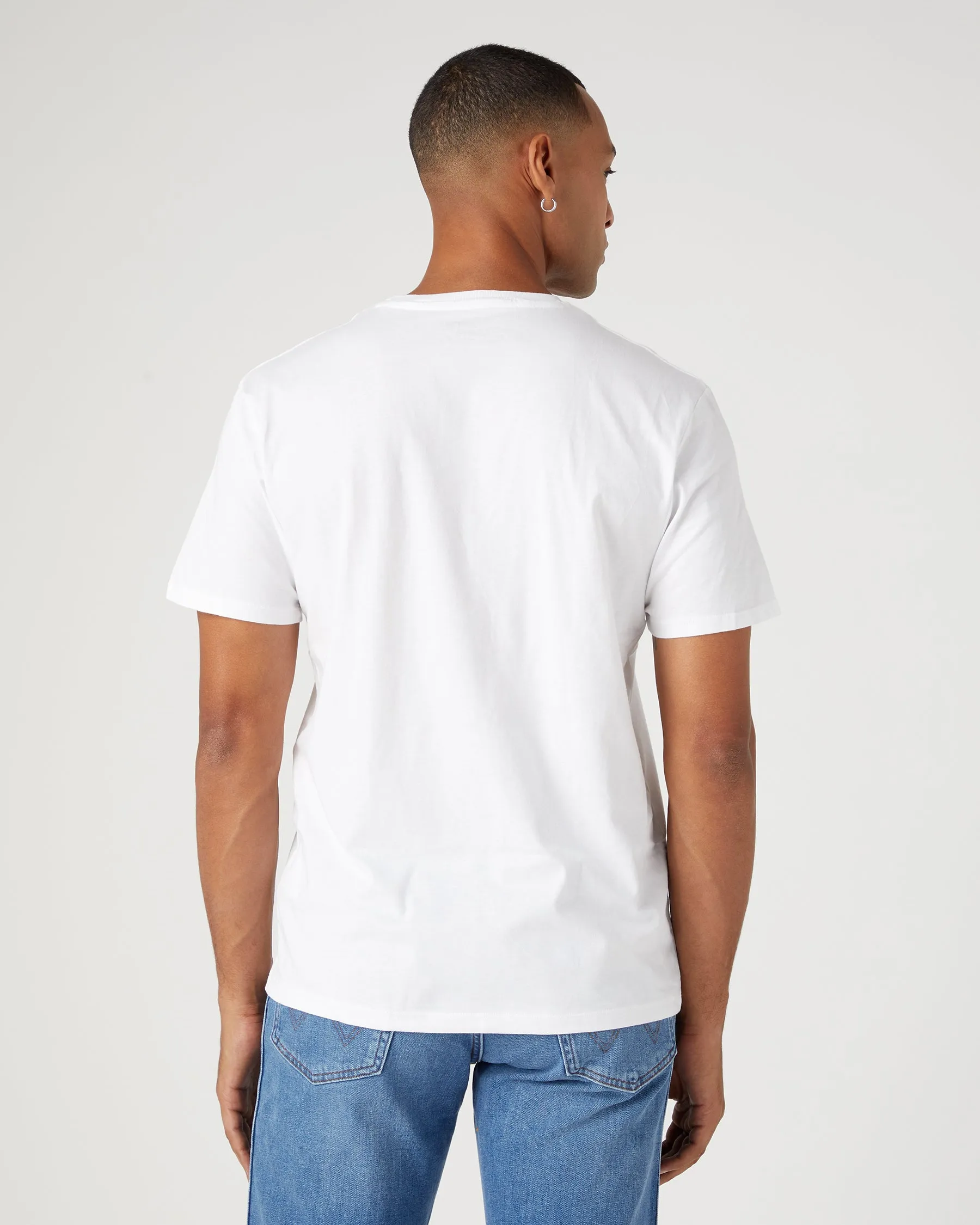 Wrangler 2-Pack Tees - Mid Grey Melee / White