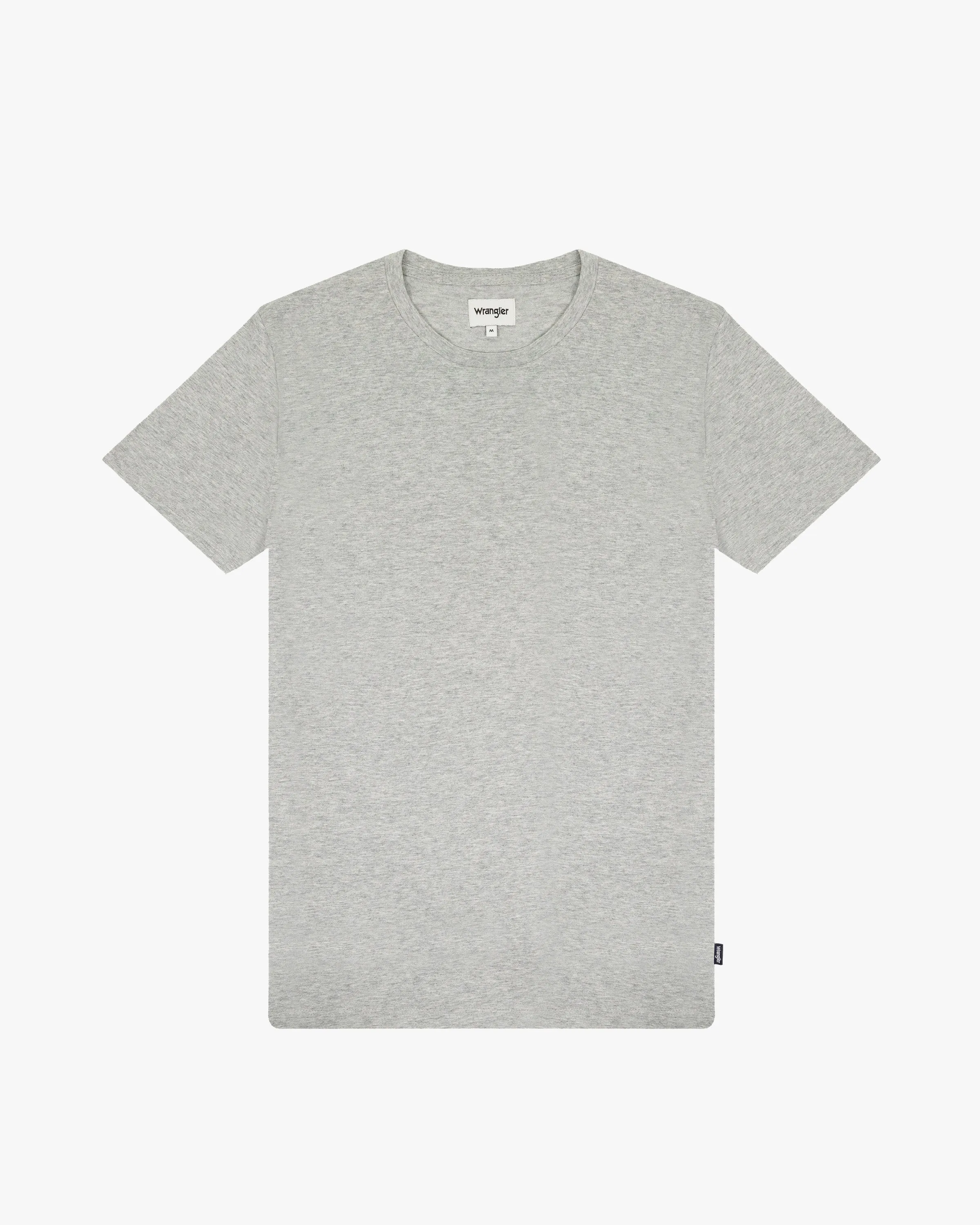 Wrangler 2-Pack Tees - Mid Grey Melee / White