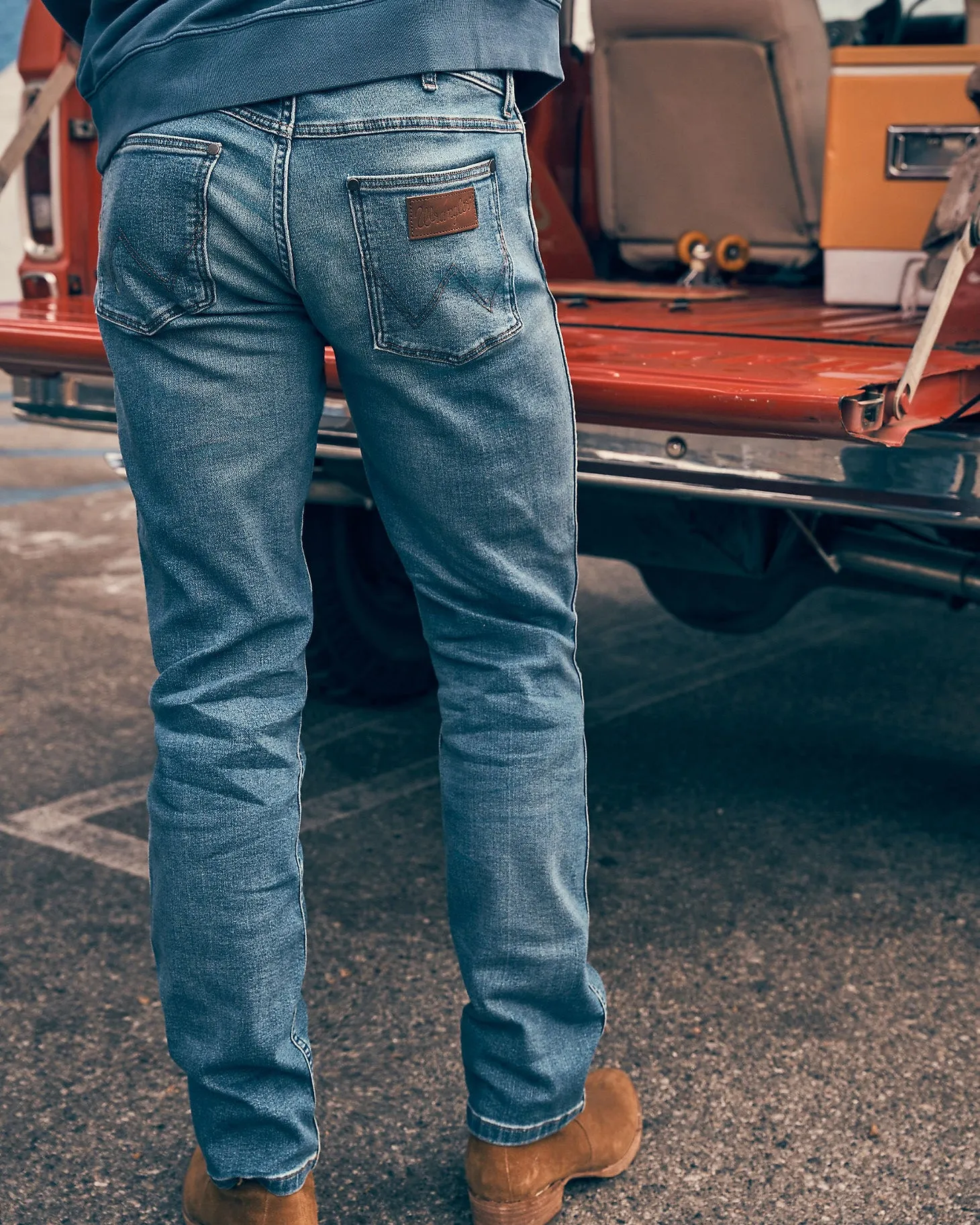 Wrangler Horizon '365 Cool' Bootcut Mens Jeans - Old Habits