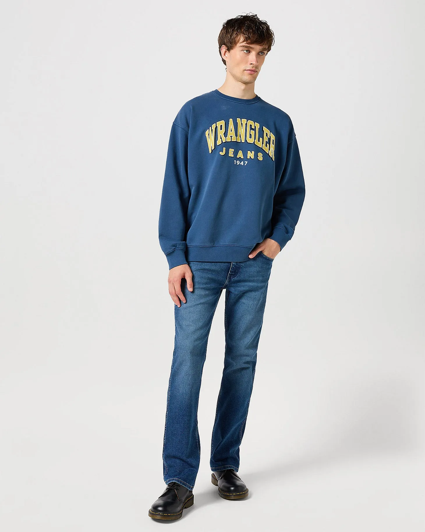 Wrangler Horizon '365 Cool' Bootcut Mens Jeans - Old Habits