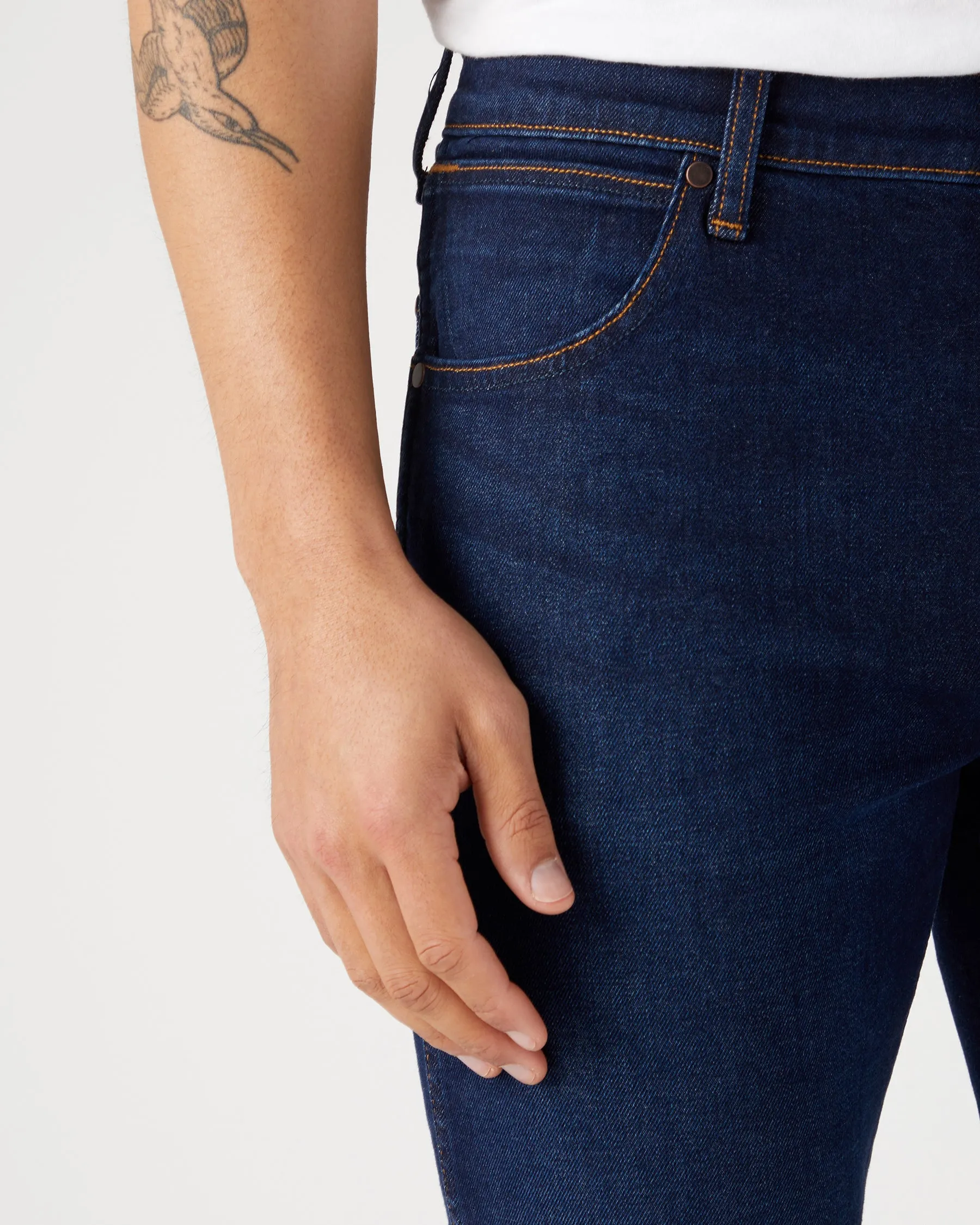 Wrangler Larston Slim Tapered Mens Jeans - Landed