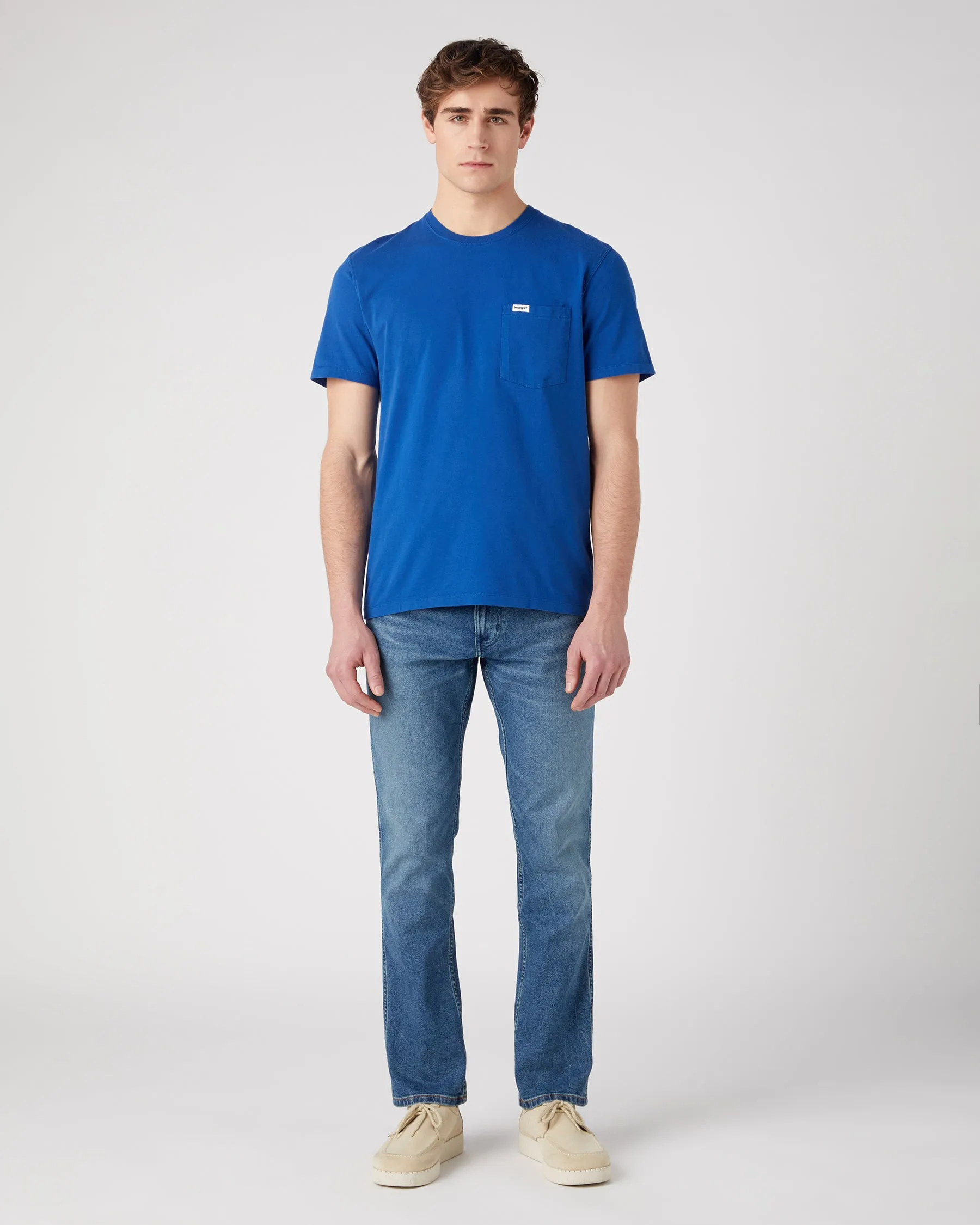 Wrangler Pocket Tee - True Blue