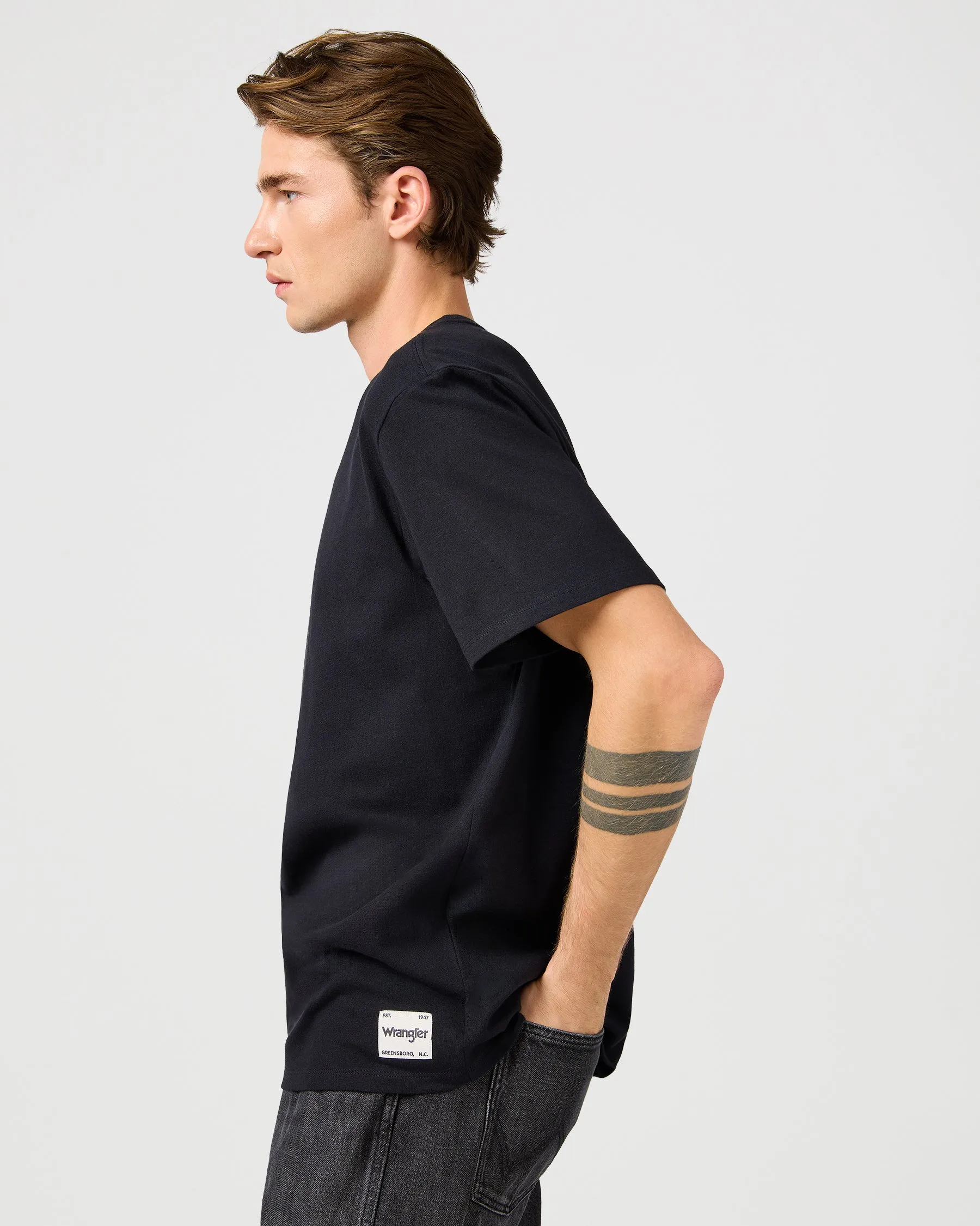Wrangler Solid Tee - Black