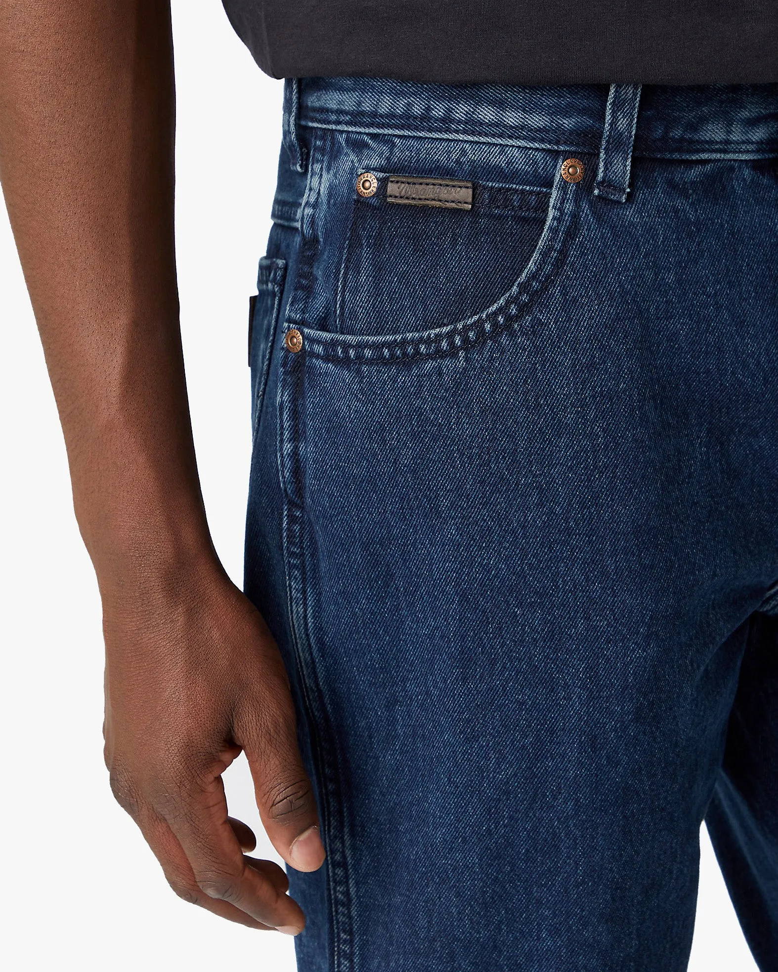 Wrangler Texas Authentic Straight Mens Jeans - Coalblue Stone