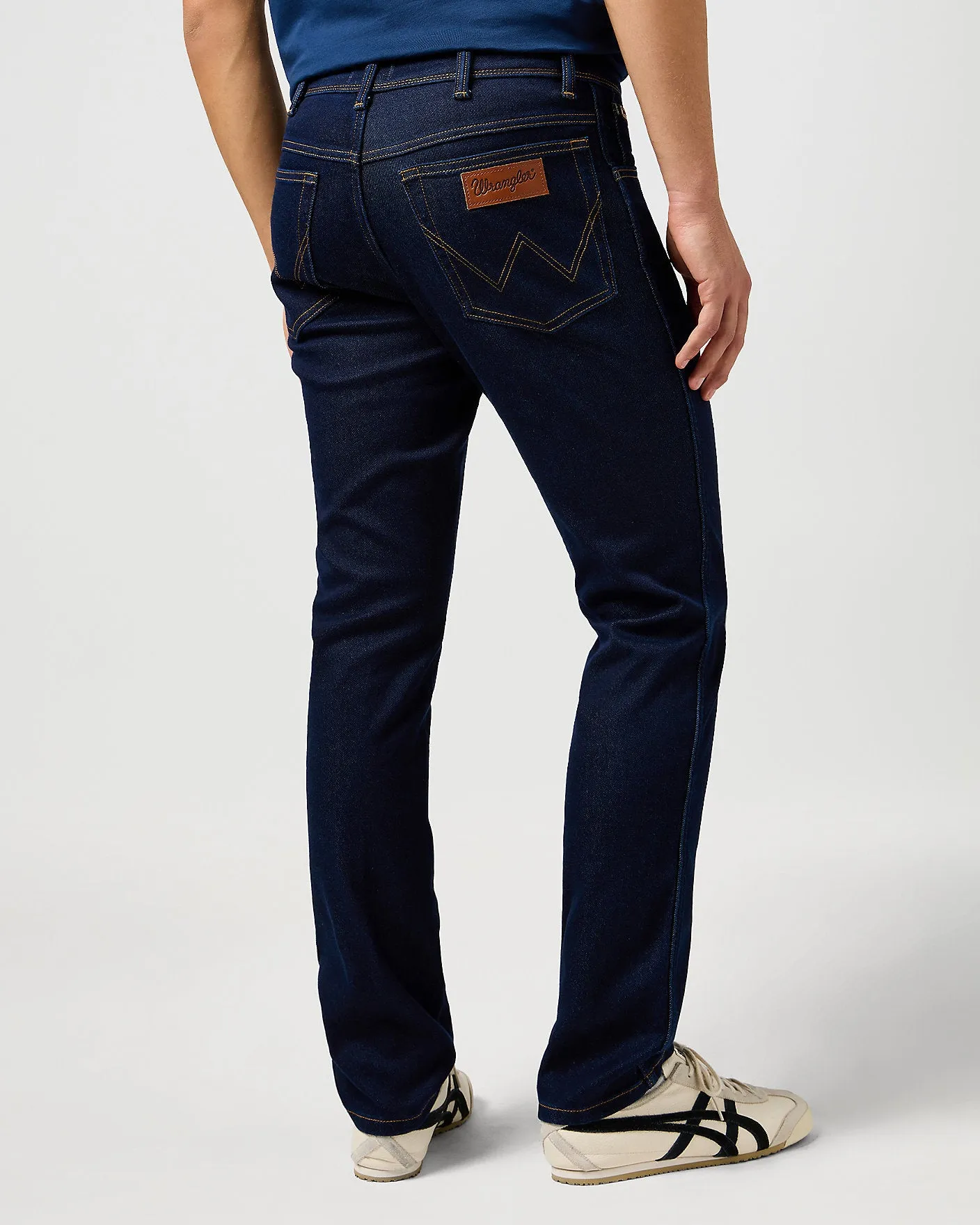 Wrangler Texas SLIM Epic Soft Lightweight Mens Jeans - Moonlight Rinse